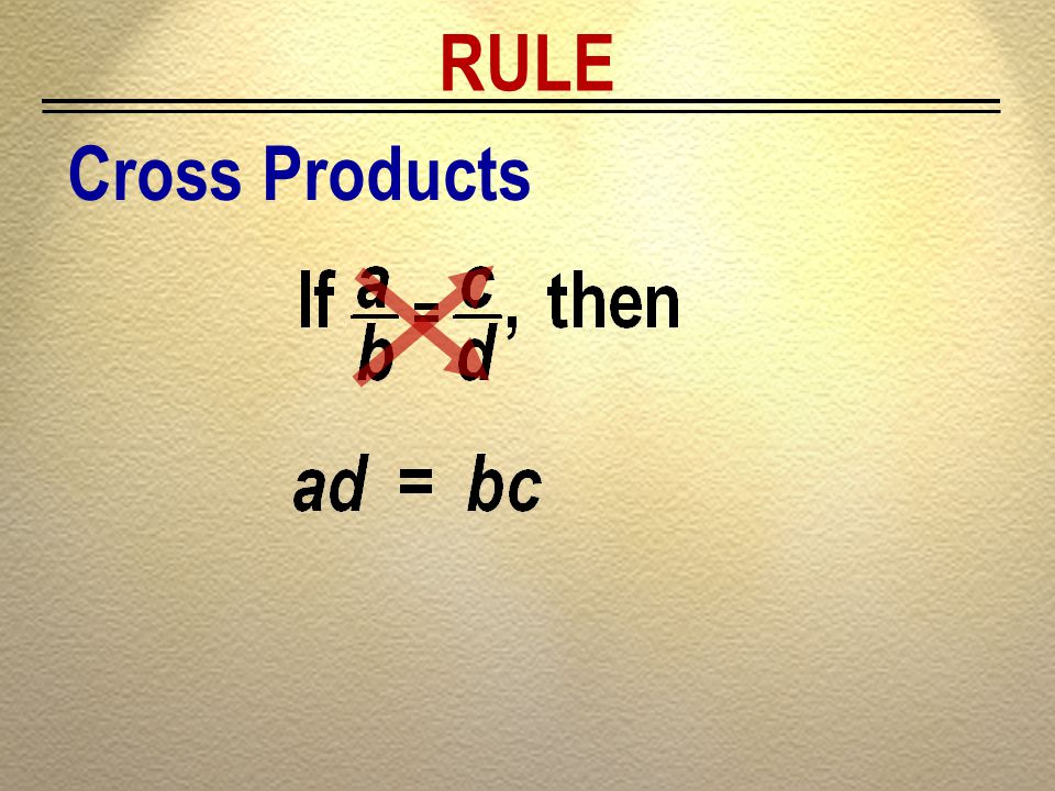 RULE Cross Products