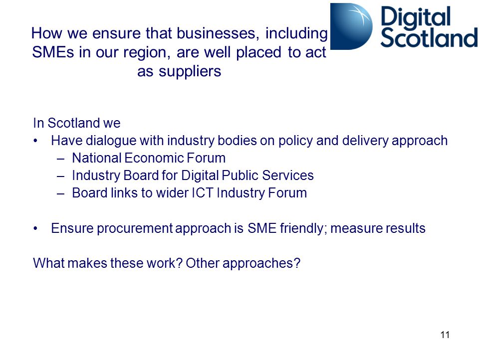 How we ensure that businesses, including SMEs in our region, are well placed to act as suppliers