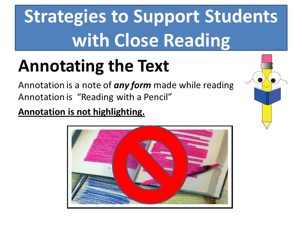 Strategies to Support Students with Close Reading