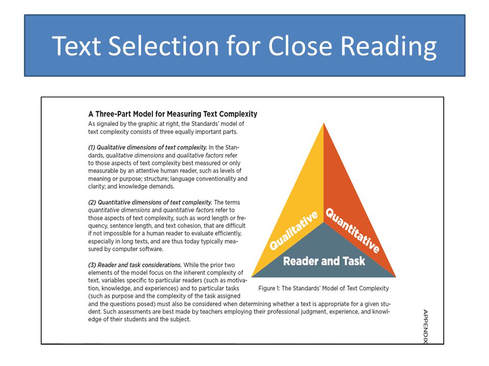Text Selection for Close Reading