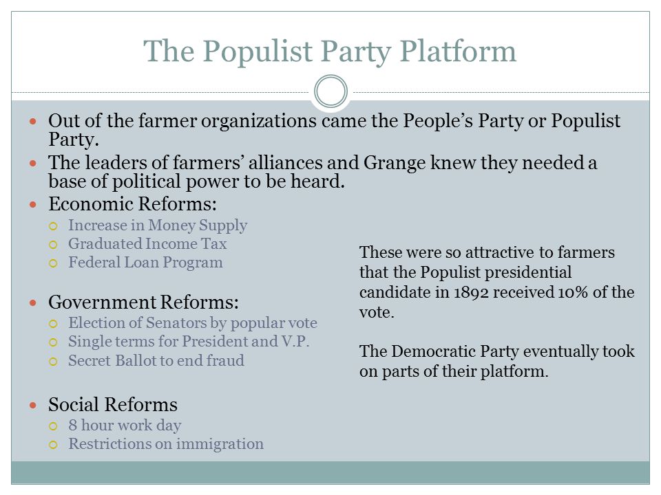 The Populist Party Platform