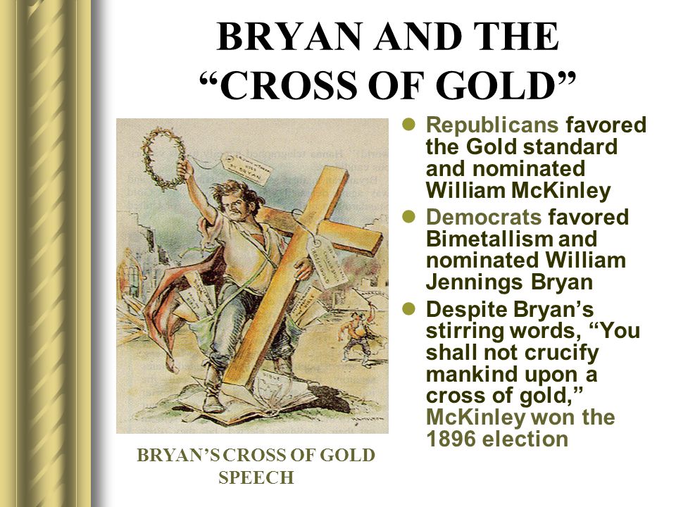 BRYAN AND THE CROSS OF GOLD