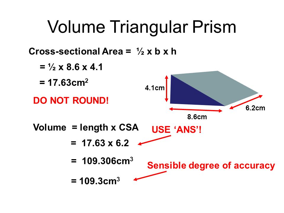 Volume Triangular Prism