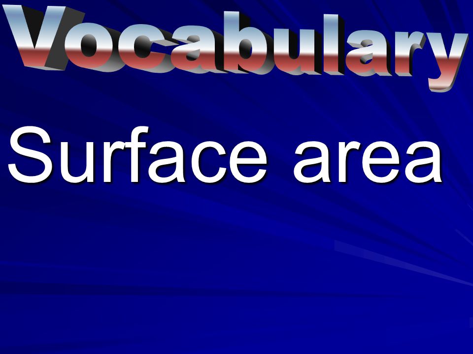 Vocabulary Surface area