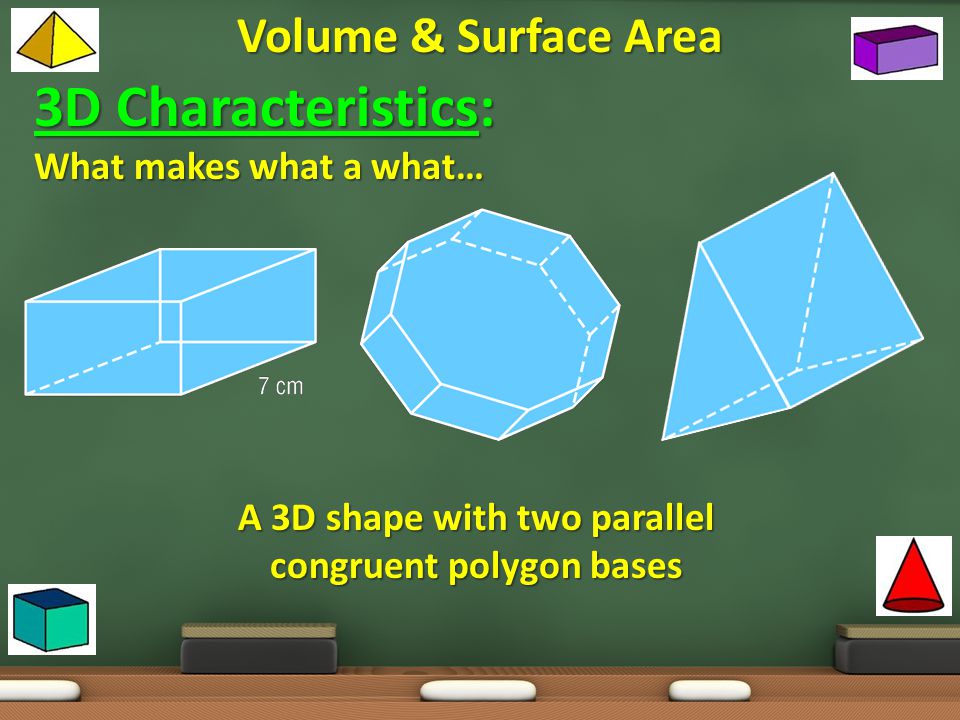 A 3D shape with two parallel congruent polygon bases