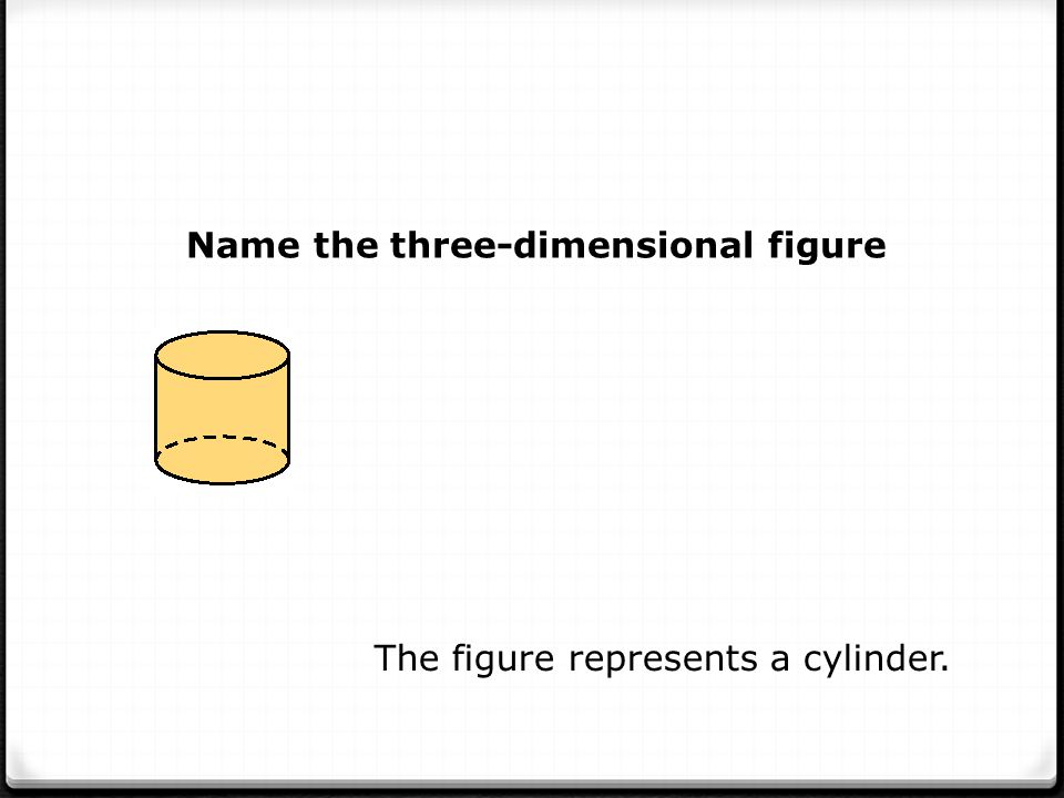 Name the three-dimensional figure