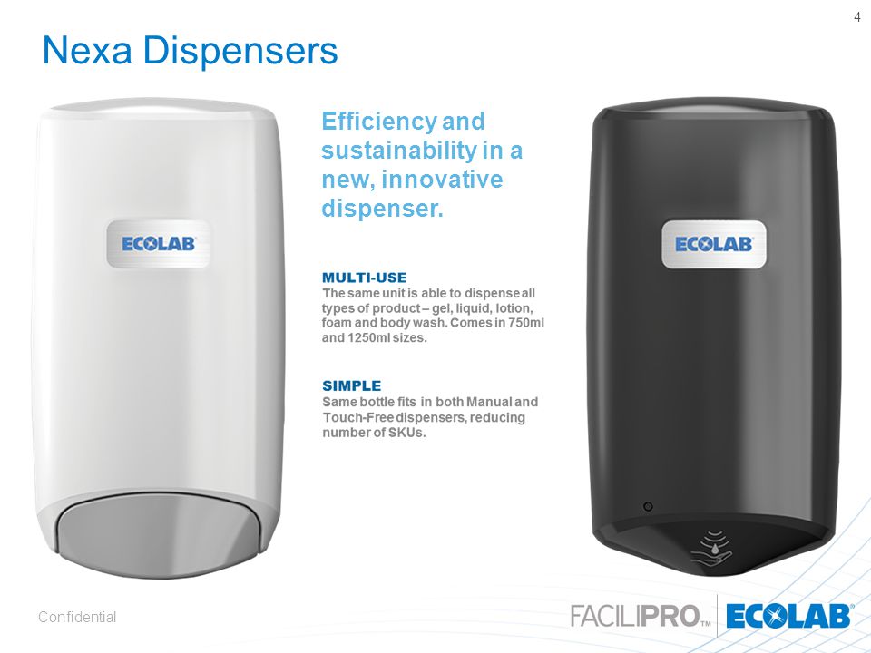 Nexa Dispensers Efficiency and sustainability in a new, innovative dispenser.