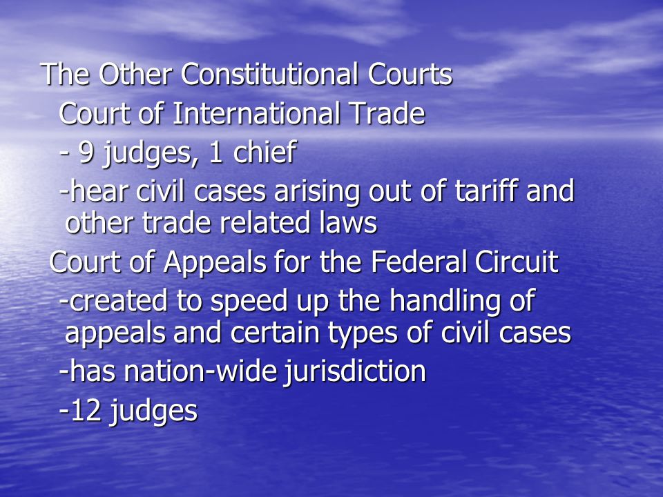 The Other Constitutional Courts