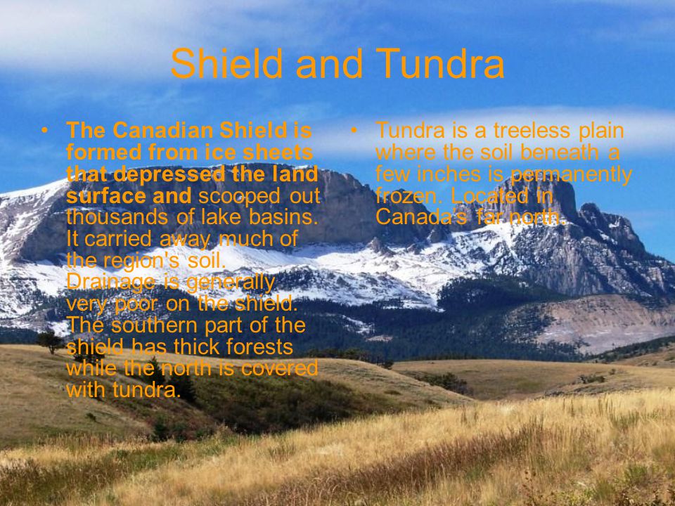 Shield and Tundra