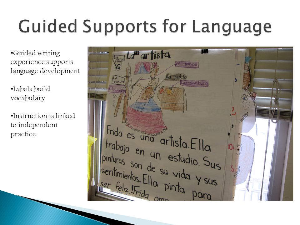Guided Supports for Language
