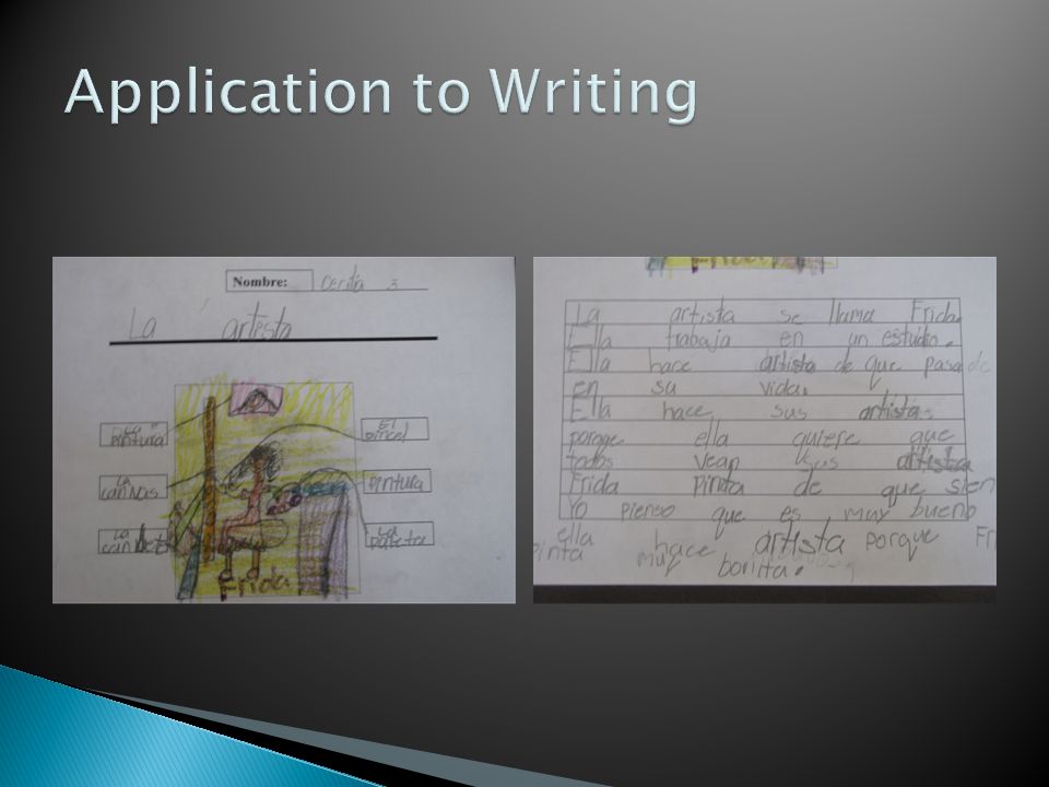 Application to Writing