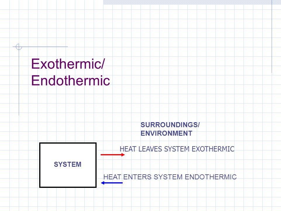 Exothermic/ Endothermic