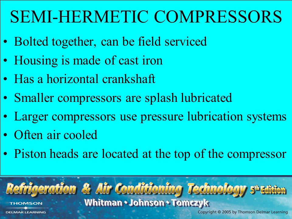 SEMI-HERMETIC COMPRESSORS