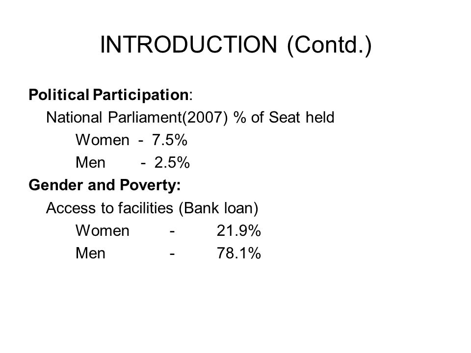 INTRODUCTION (Contd.) Political Participation: