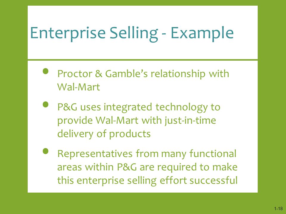 Enterprise Selling - Example