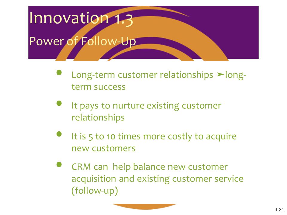 Innovation 1.3 Power of Follow-Up