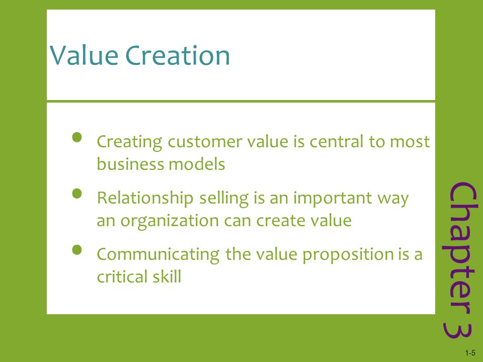 Chapter 3 Value Creation