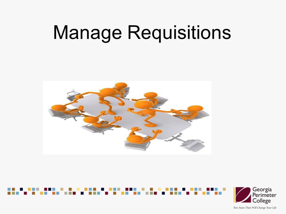 Manage Requisitions