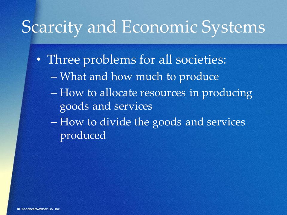 Scarcity and Economic Systems