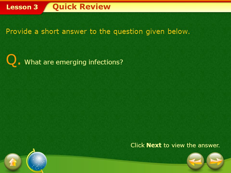 Q. What are emerging infections