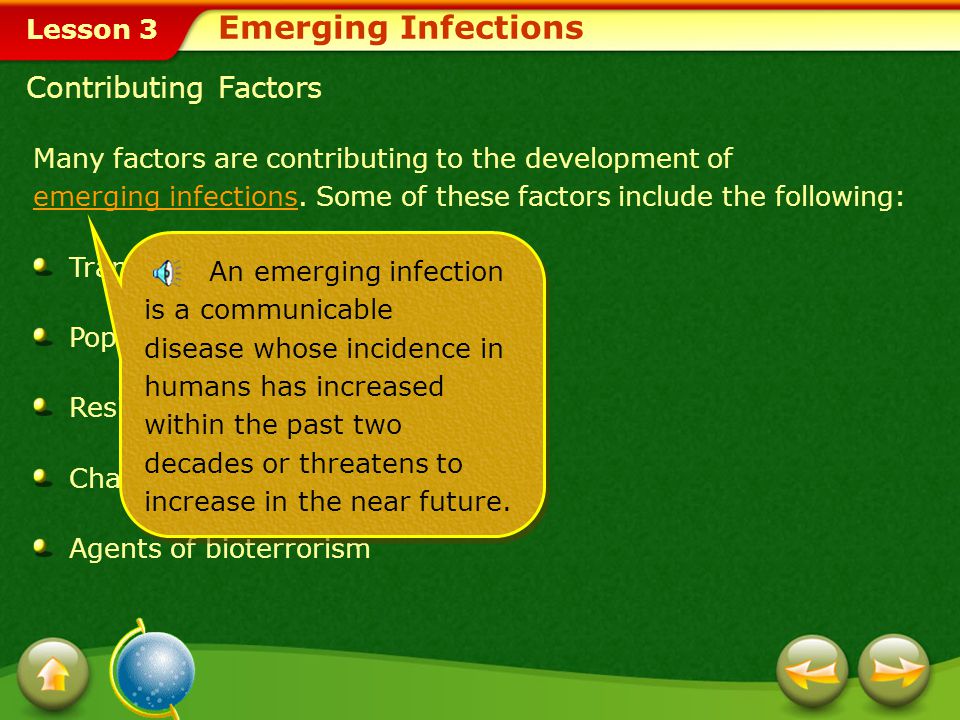 Emerging Infections Contributing Factors