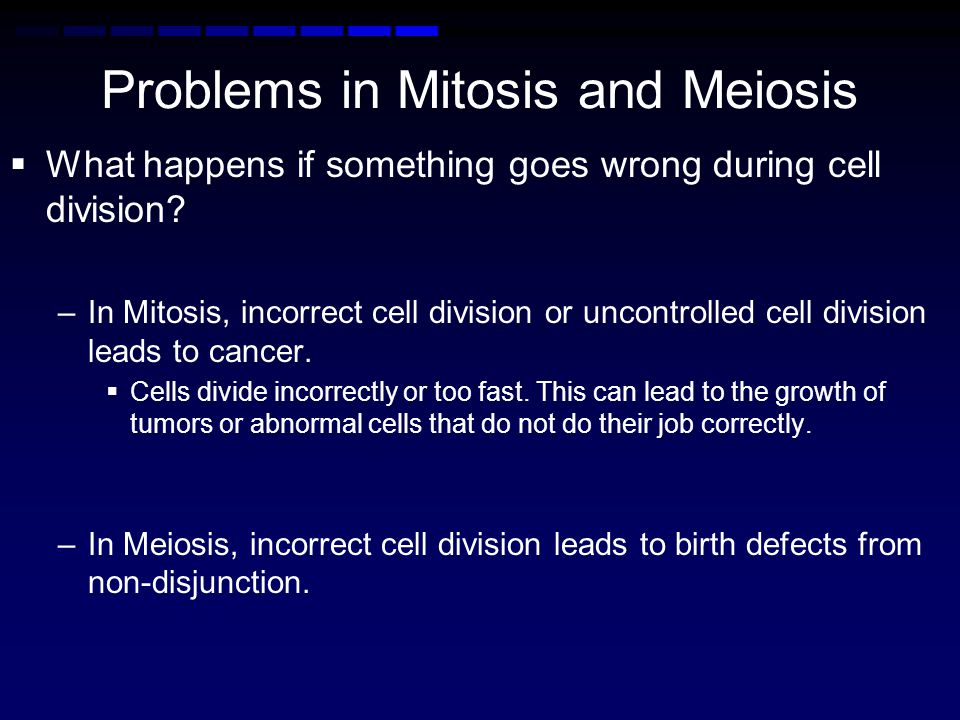 Problems in Mitosis and Meiosis