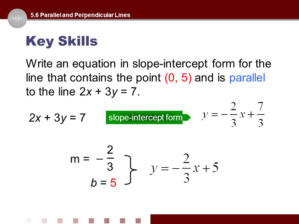 5.6 Parallel and Perpendicular Lines