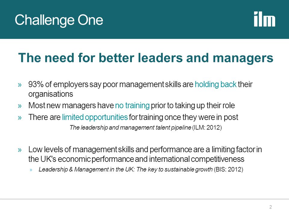 The leadership and management talent pipeline (ILM: 2012)