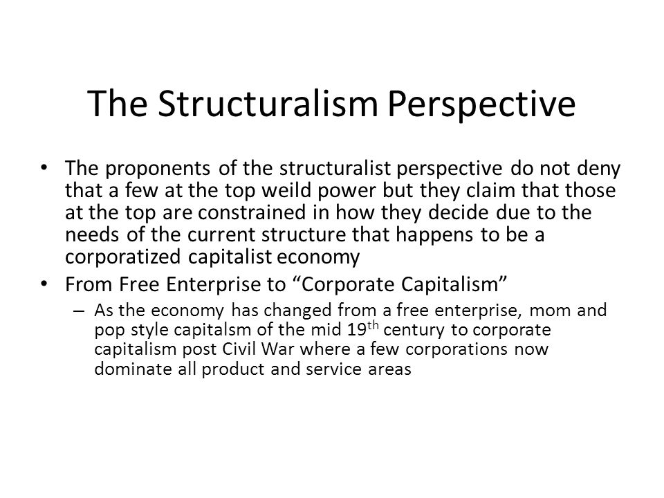 structuralist perspective