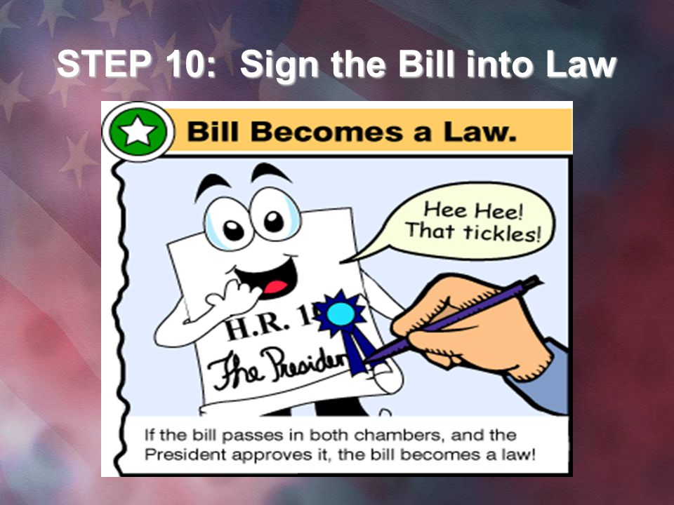 STEP 10: Sign the Bill into Law