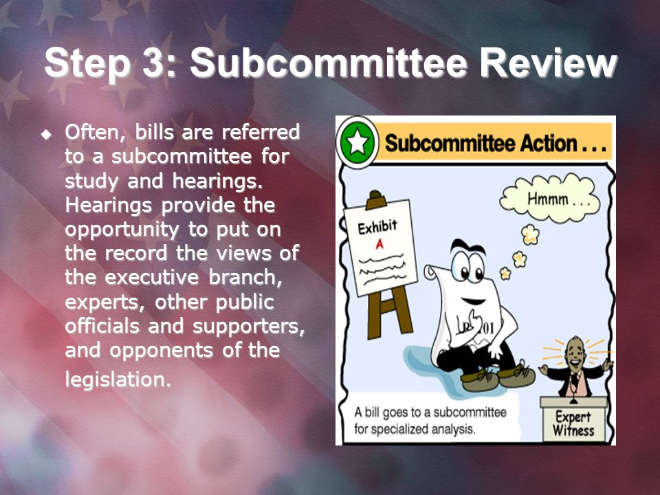 Step 3: Subcommittee Review
