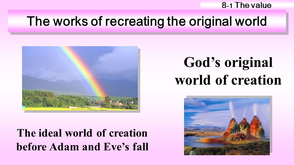 God’s original world of creation