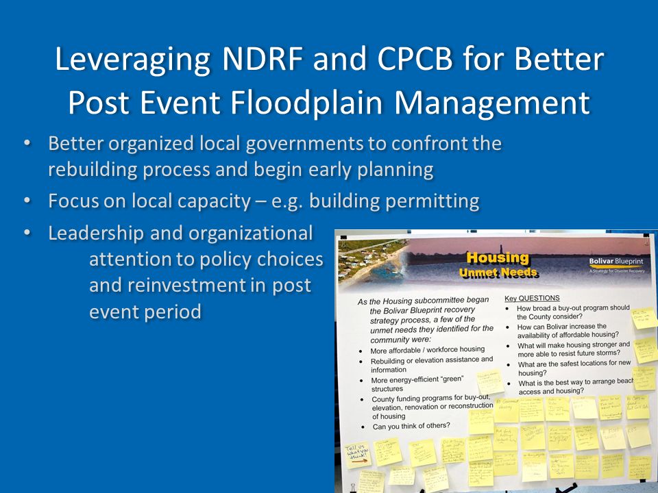 Leveraging NDRF and CPCB for Better Post Event Floodplain Management