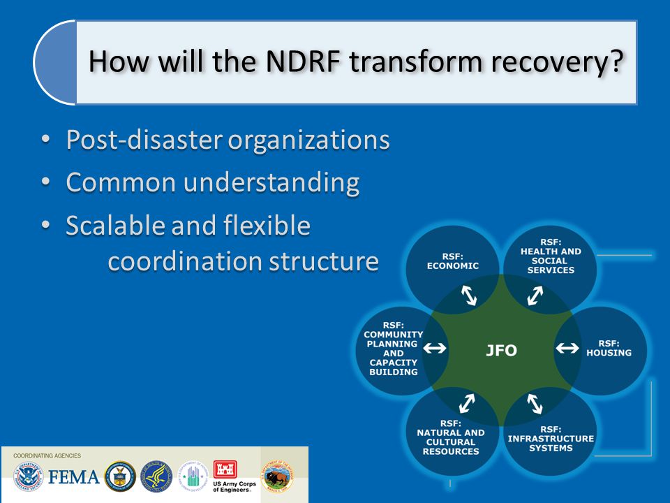 How will the NDRF transform recovery