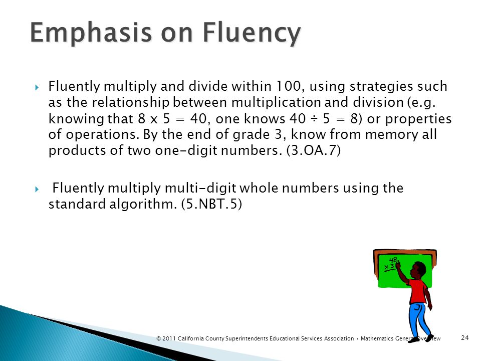 Emphasis on Fluency