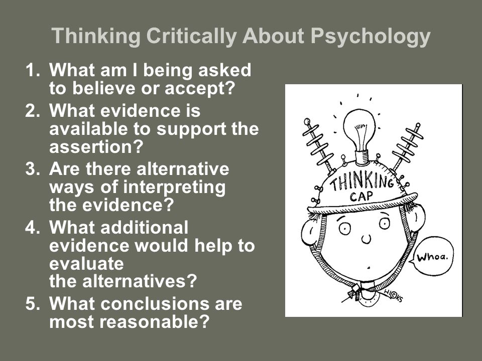 Thinking Critically About Psychology
