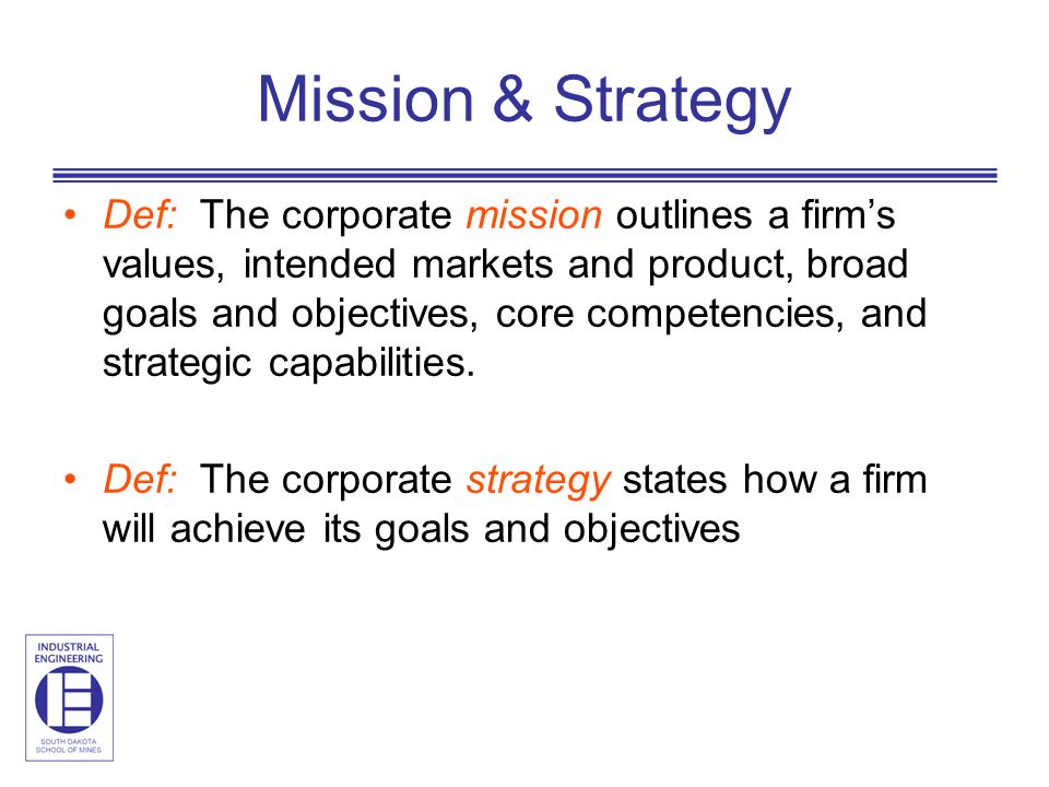 Mission & Strategy