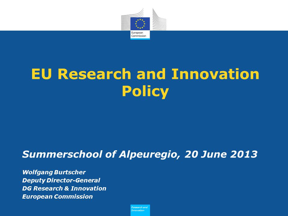 EU Research and Innovation Policy
