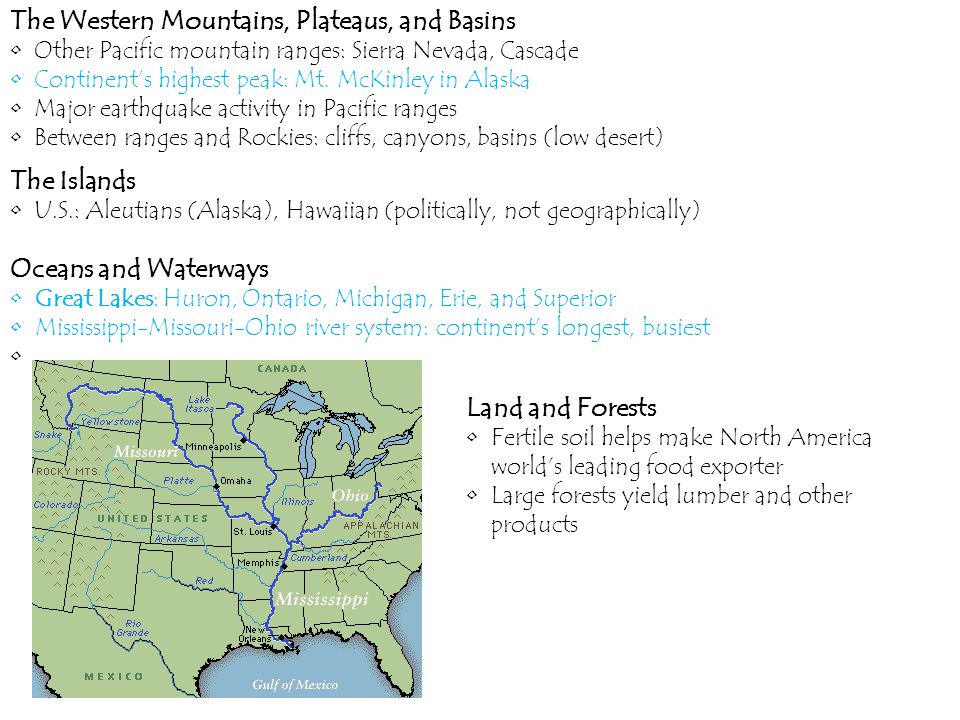 The Western Mountains, Plateaus, and Basins