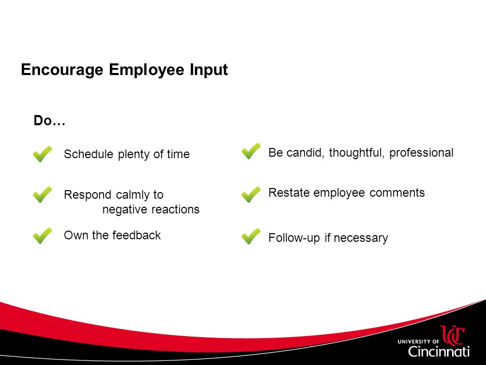 Encourage Employee Input
