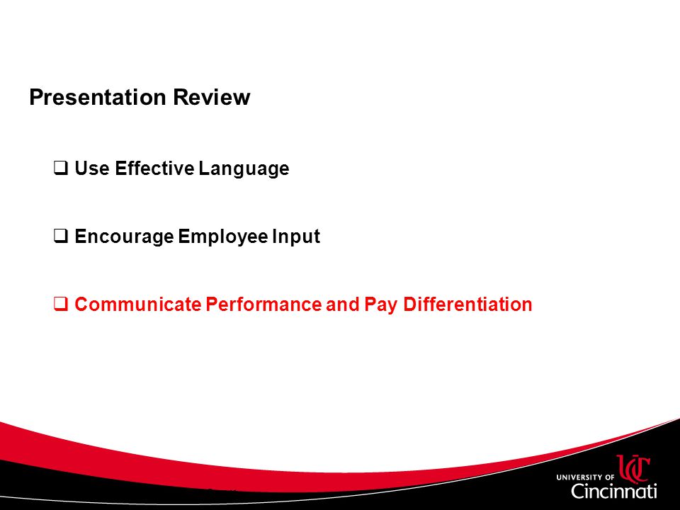Presentation Review Use Effective Language Encourage Employee Input