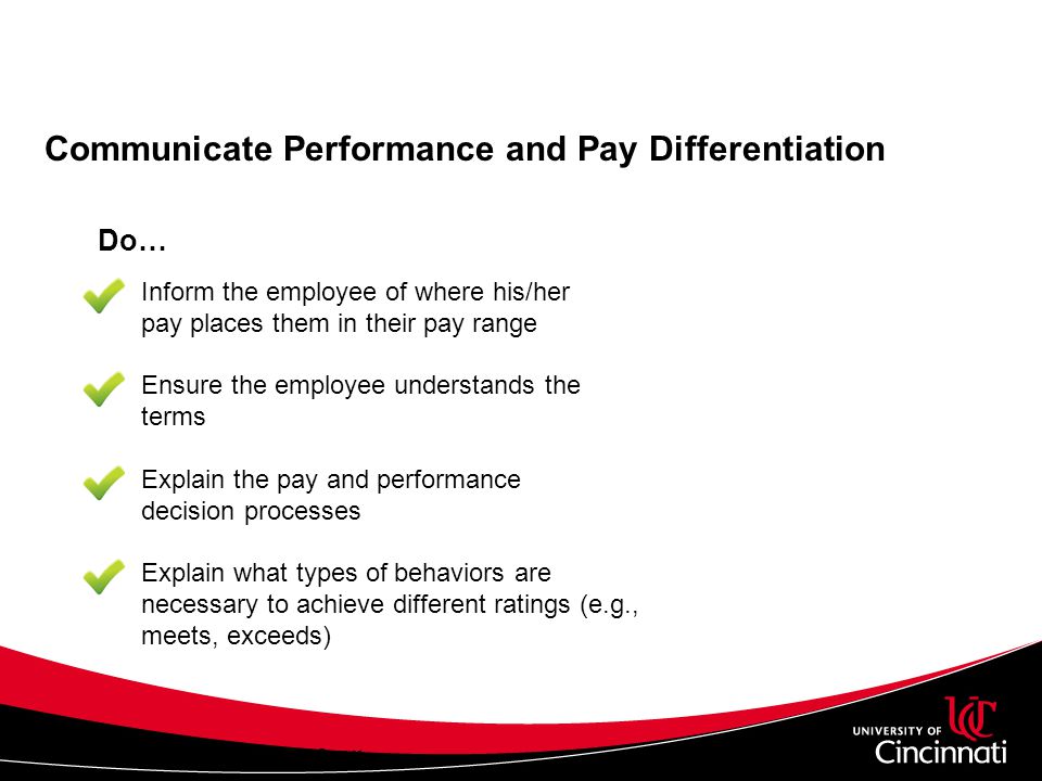 Communicate Performance and Pay Differentiation