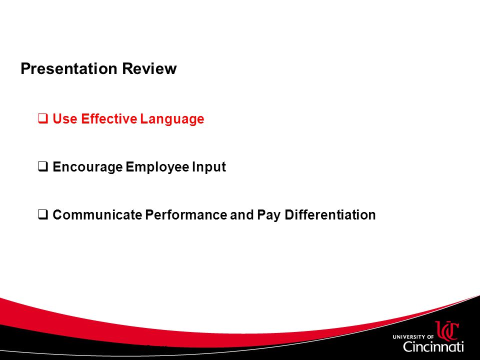 Presentation Review Use Effective Language Encourage Employee Input