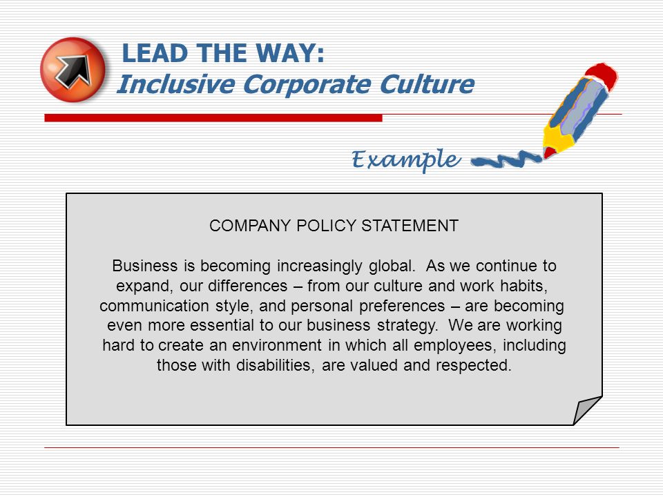 LEAD THE WAY: Inclusive Corporate Culture
