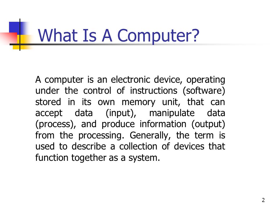 What Is A Computer