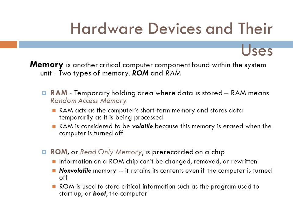 Hardware Devices and Their Uses