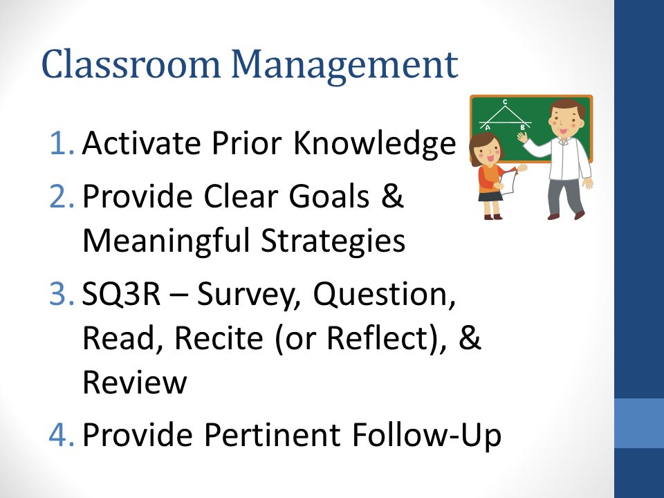 Classroom Management Activate Prior Knowledge
