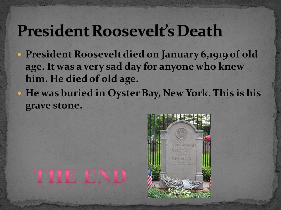 President Roosevelt’s Death
