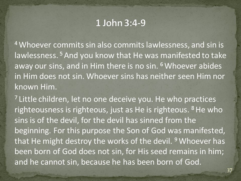 1 John 3:4-9