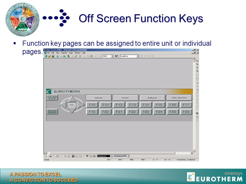Off Screen Function Keys